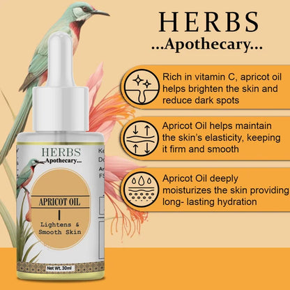 Zenvista Herbs Apothecary Apricot Oil For Skin Care And Hair Care - 30 ml