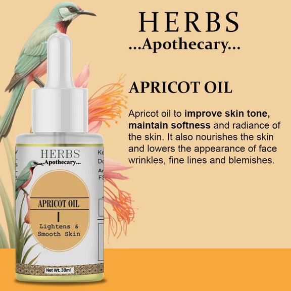 Zenvista Herbs Apothecary Apricot Oil For Skin Care And Hair Care - 30 ml