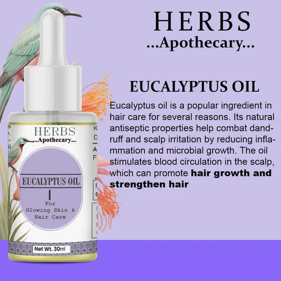 Zenvista Herbs Apothecary Eucalyptus Oil For Skin & Hair Care - 30 ml