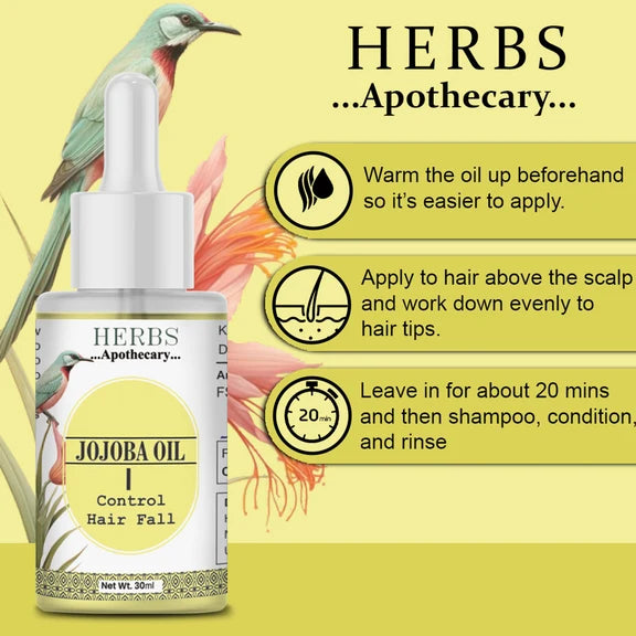 Zenvista Herbs Apothecary Jojoba Oil For Control Hair Fall - 30 ml