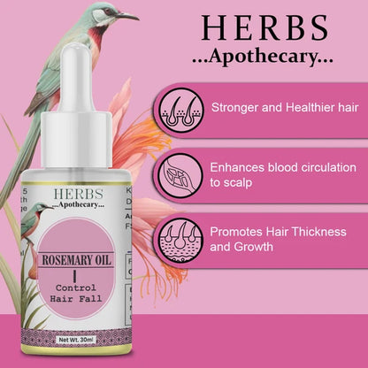 Zenvista Herbs Apothecary Rosemary Oil For Control Hair Fall - 30 ml