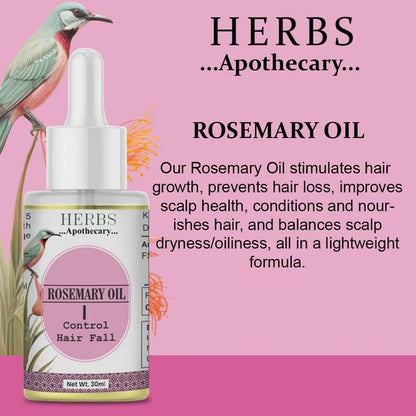 Zenvista Herbs Apothecary Rosemary Oil For Control Hair Fall - 30 ml