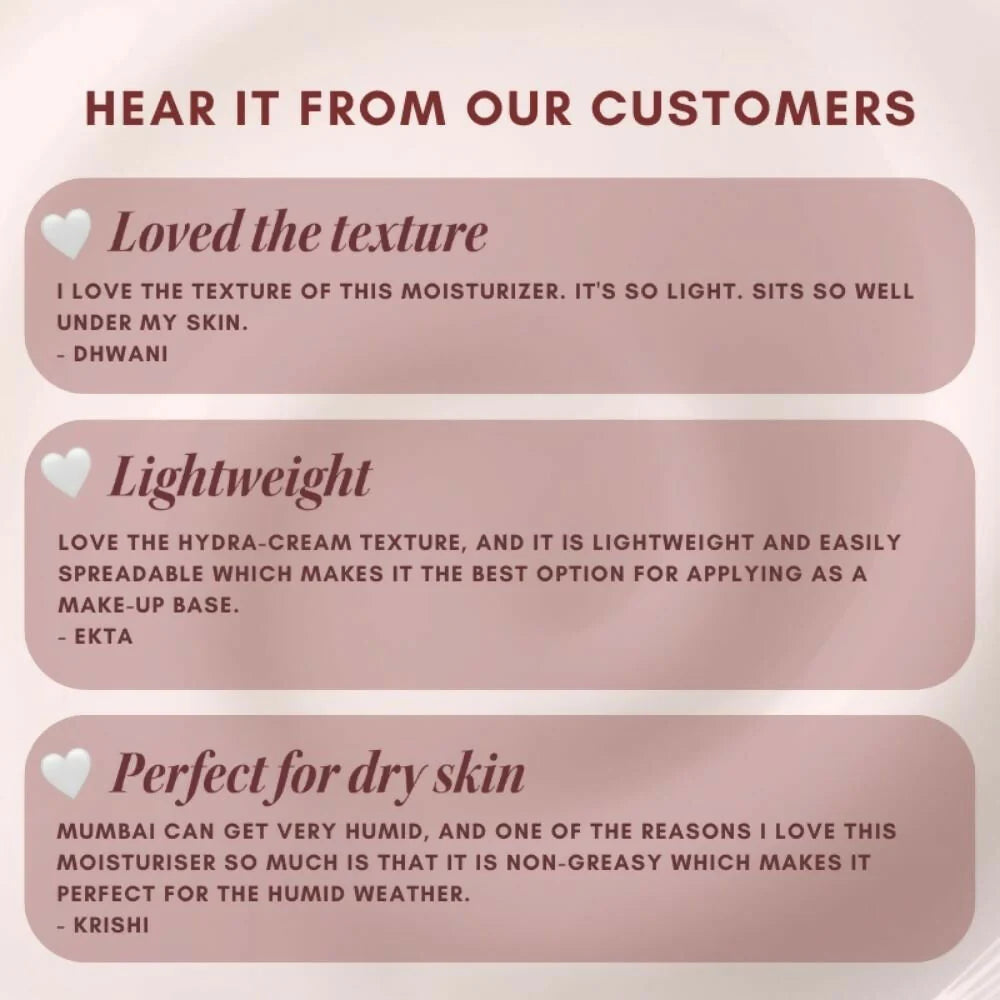 The Skin Diet Company Beetroot Moisturiser Lightweight, Non-Greasy - Dry/Oily Skin + Hyaluronic Acid - 15 ml