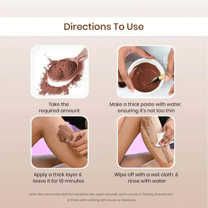 The Wellness Shop Chocolate Hair Removal Powder - 100 gm