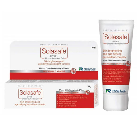 Regaliz Solasafe SPF 50+ Silicone Sunscreen Gel - 50 gm
