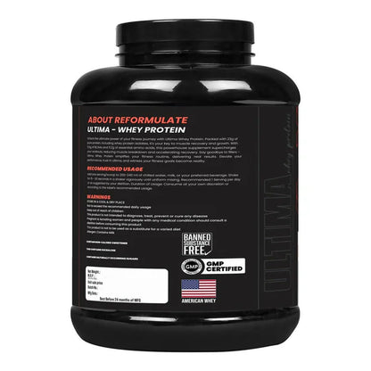 Reformulate Ultima I Whey Protein with Isolate I 23 G Protein I 5.1G BCAA I 10.8 EAA I Pre & Probiotics - Cold Coffee - 2 kg