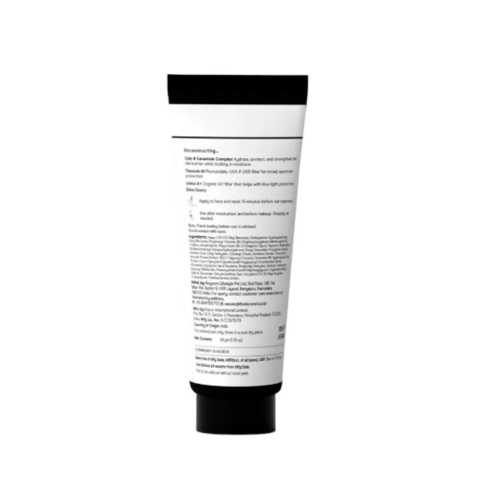Deconstruct Oats & Ceramide Gel Sunscreen In Vivo Tested SPF 50 PA+++ - 50 gm
