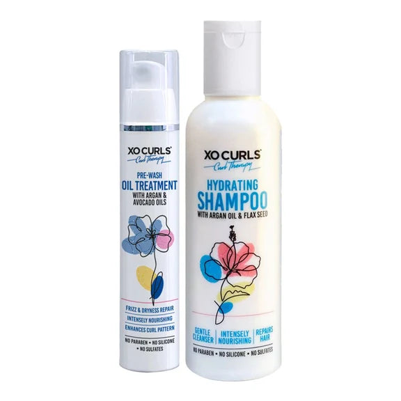 XO Curls Shampoo & Pre Wash Oil Combo - Combo