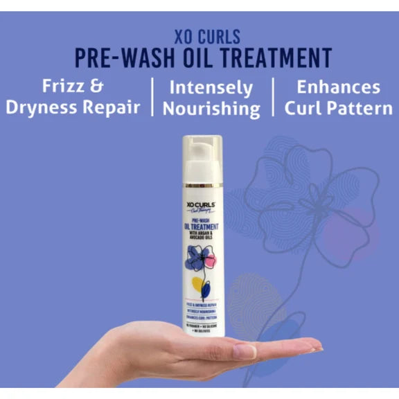 XO Curls Pre Wash Oil & Heat Cap Combo - Combo