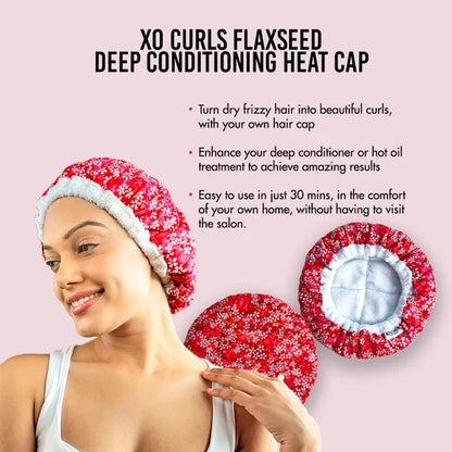 XO Curls Pre Wash Oil & Heat Cap Combo - Combo
