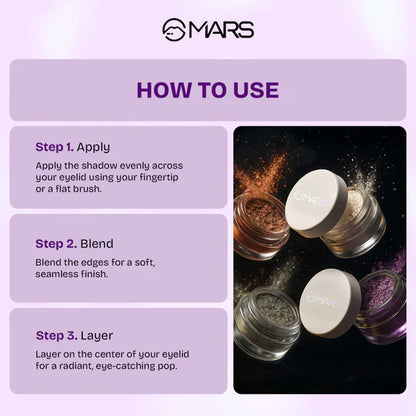 MARS Cosmetics Starlit Pot Eyeshadow - 04 - 3 gm