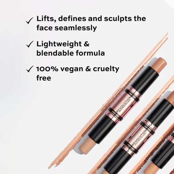 Makeup Revolution Fast Base Contour Stick - Light - 8.6 gm