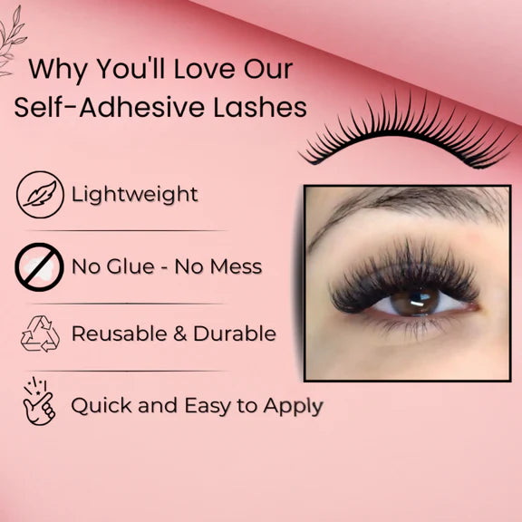 BOBI Self Adhesive Eyelashes SA47 Fox Lash Style – Outer Edge Lift - 1 pair
