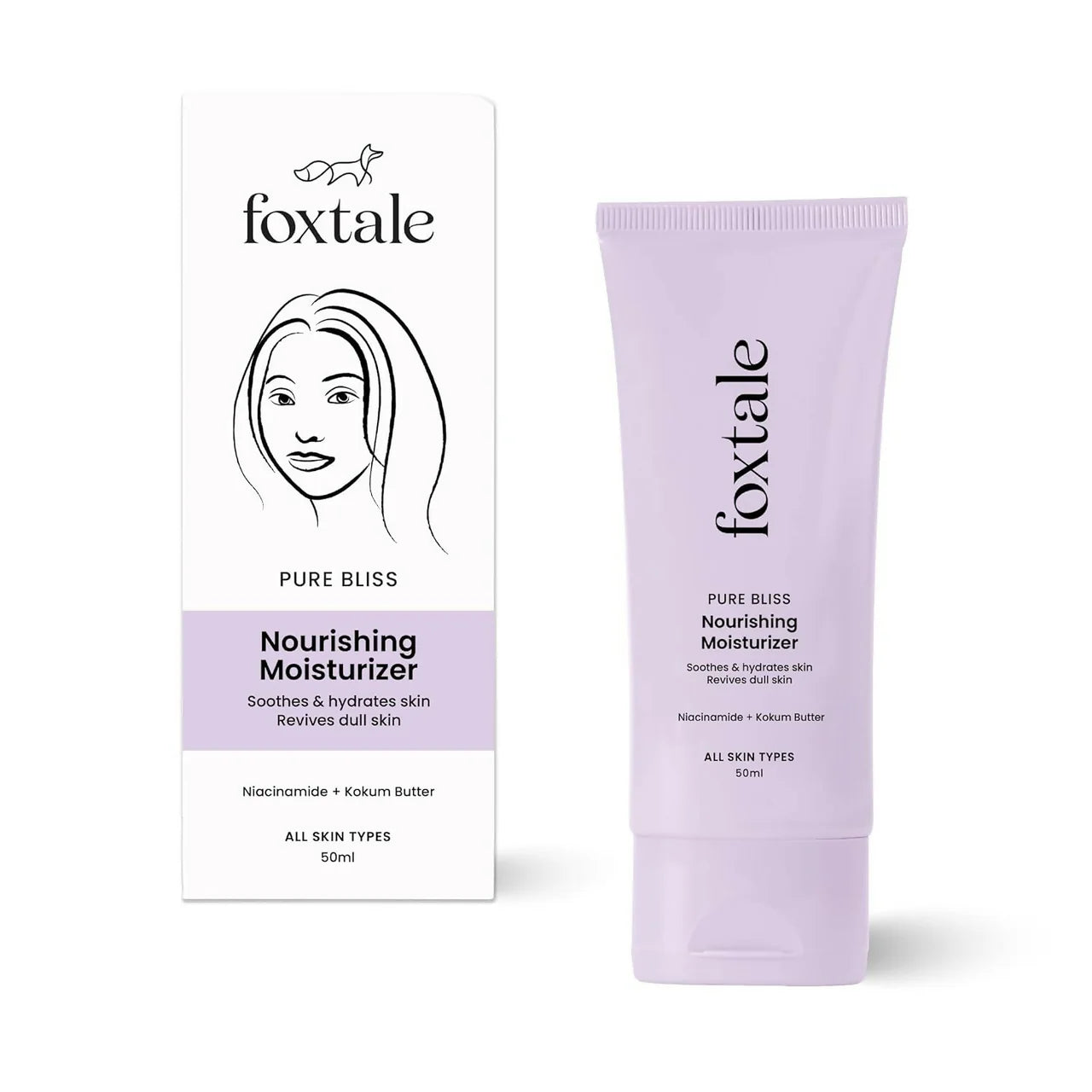 Foxtale Nourishing Face Moisturizer With Niacinamide For 24 Hr Hydration & Lightweight