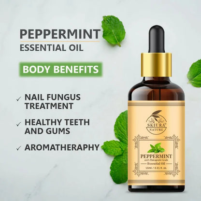 Skiura Nature 100% Natural Peppermint Essential Oil - 15 ml