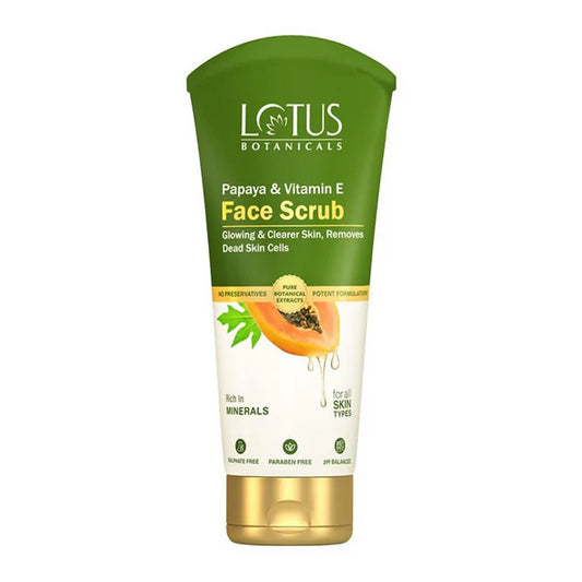 Lotus Botanicals Papaya & Vitamin E Face Scrub - 100 gm
