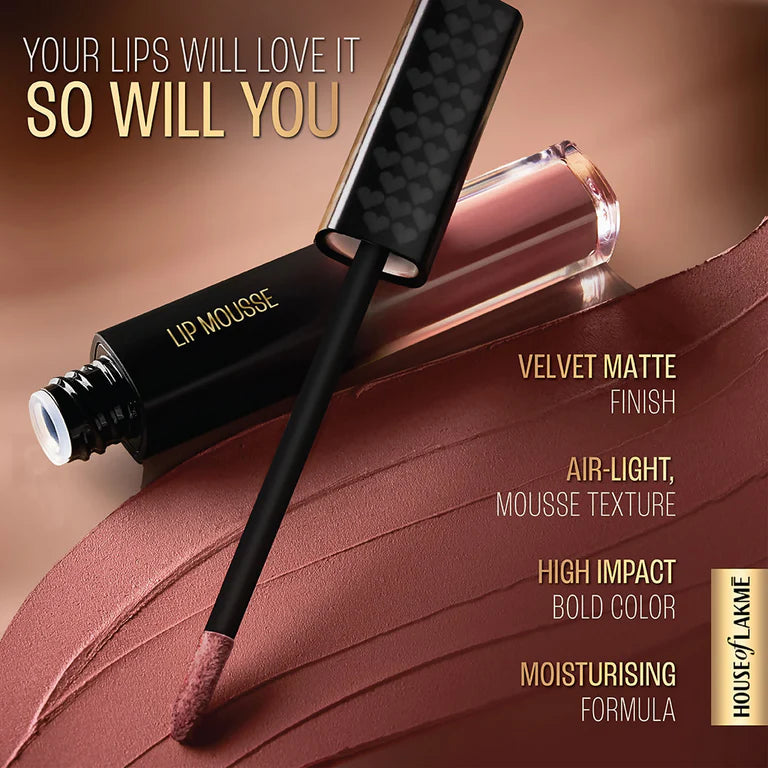 Lakme Xtraordin-Airy Velvet Matte Lip Mousse - Right Swipe Pink - 4.6 gm