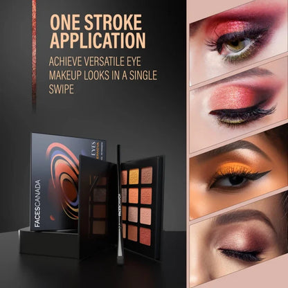 Faces Canada Starry Eyes Eye Shadow Palette - Supernova - 16 gm