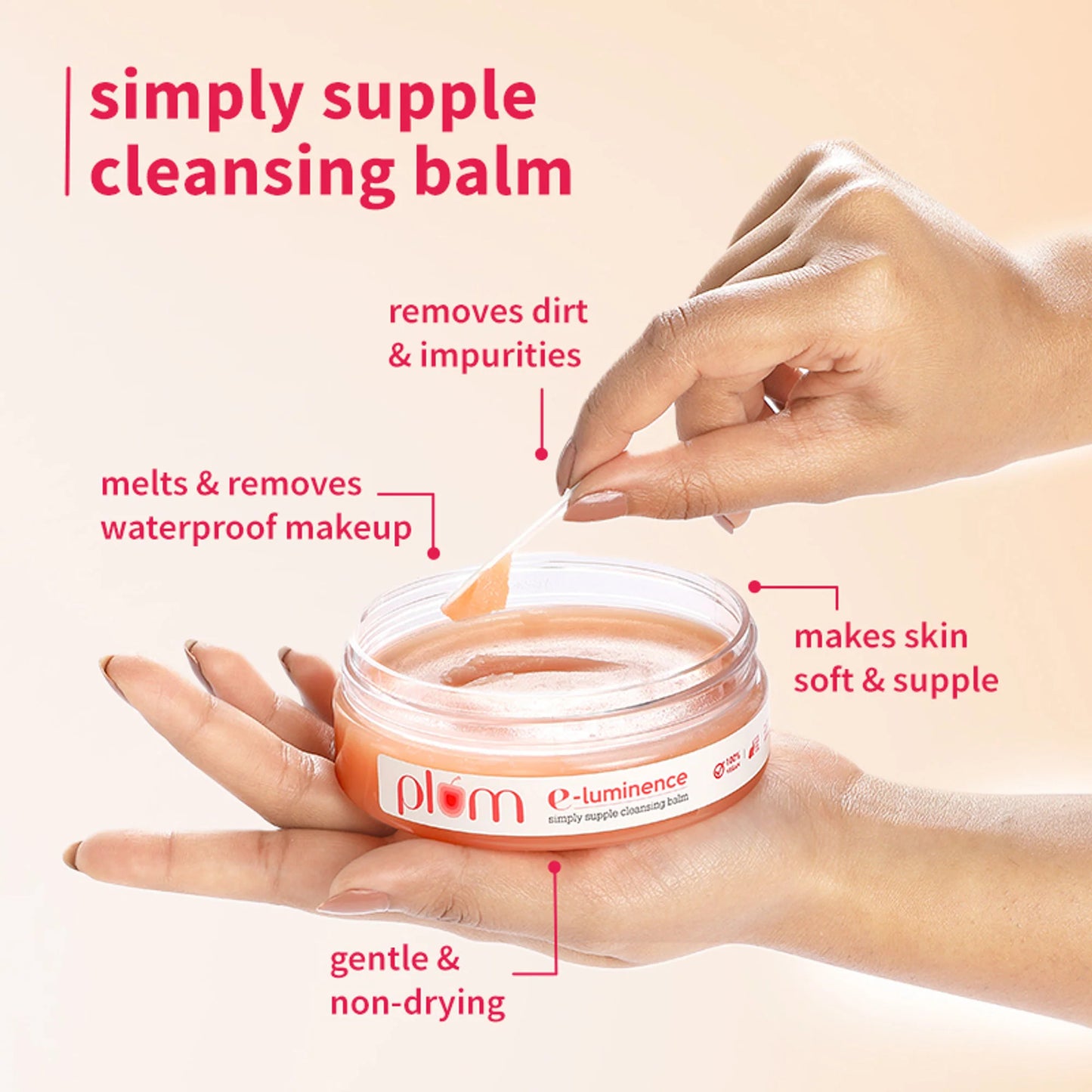 Plum E-Luminence Cleansing Balm and 2% Niacinamide and Rice Water Face Wash - combo