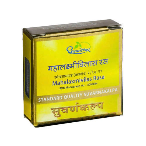 Dhootapapeshwar Mahalaxmivilas Rasa Standard Quality Suvarnakalpa Tablets -10 Tablets