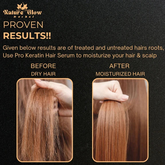 Nature Glow Herbal Pro Keratin Hair Serum - 60 ml