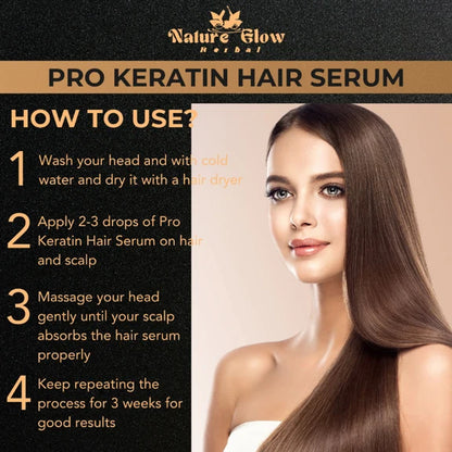 Nature Glow Herbal Pro Keratin Hair Serum - 60 ml