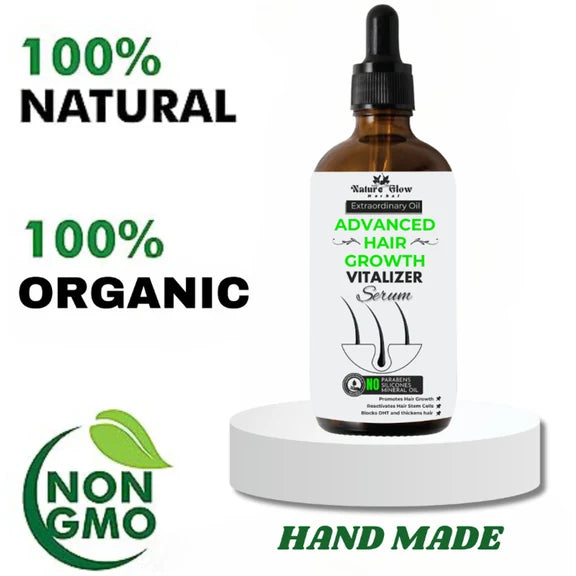 Nature Glow Herbal Advanced Hair Growth Vitalizer Serum - 60 ml