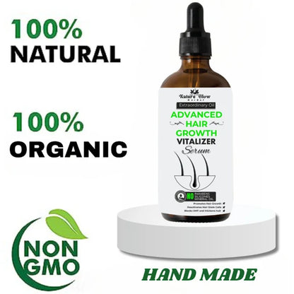Nature Glow Herbal Advanced Hair Growth Vitalizer Serum - 60 ml