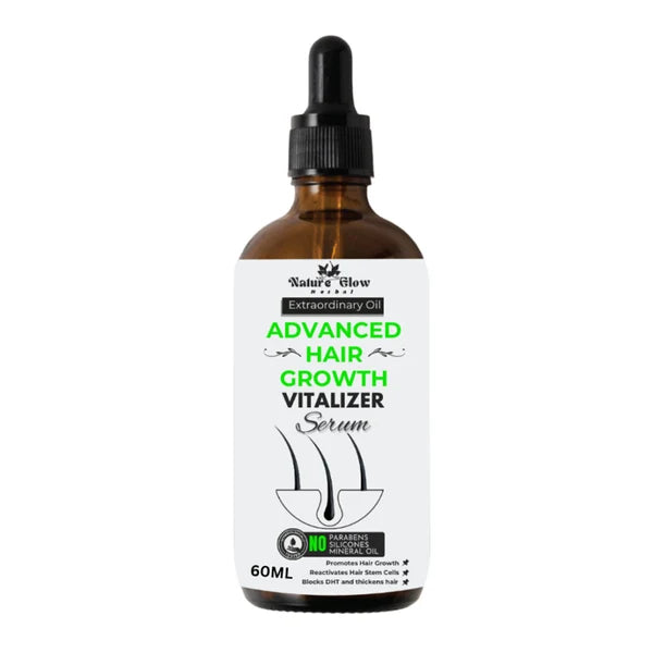 Nature Glow Herbal Advanced Hair Growth Vitalizer Serum - 60 ml