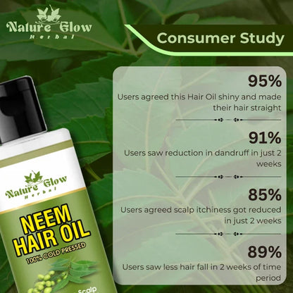 Nature Glow Herbal Neem Hair Oil - 200 ml
