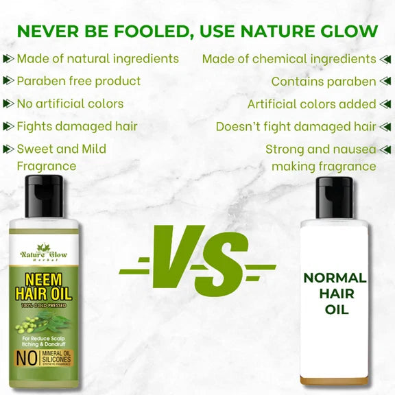 Nature Glow Herbal Neem Hair Oil - 200 ml