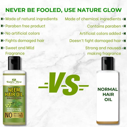Nature Glow Herbal Neem Hair Oil - 200 ml