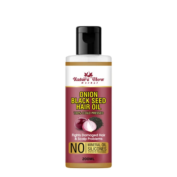 Nature Glow Herbal Onion Black Seed Hair Oil - 200 ml