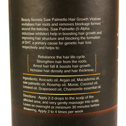 Beauty Secrets Saw Palmetto Hair Growth Serum - 30 ml