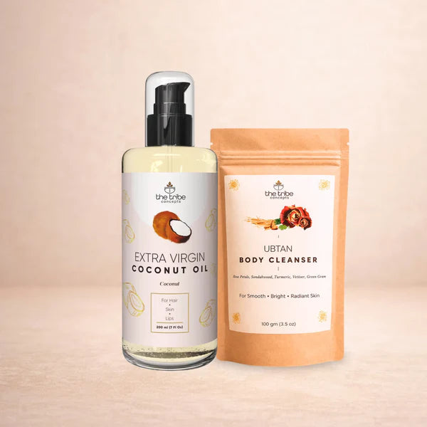 Body Polishing Kit - Coconut & Green Gram for Hydration & Tan Removal
