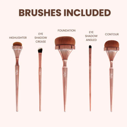 IRIS COSMETICS Luminous Essential Brush Set - 5 pcs