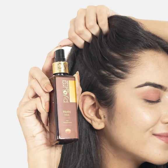 Pyoura Methi Hair Serum Mist Anti-Frizz Non-sticky & Non-greasy Hair Serum For Soft & Shiny Hair - 100 ml
