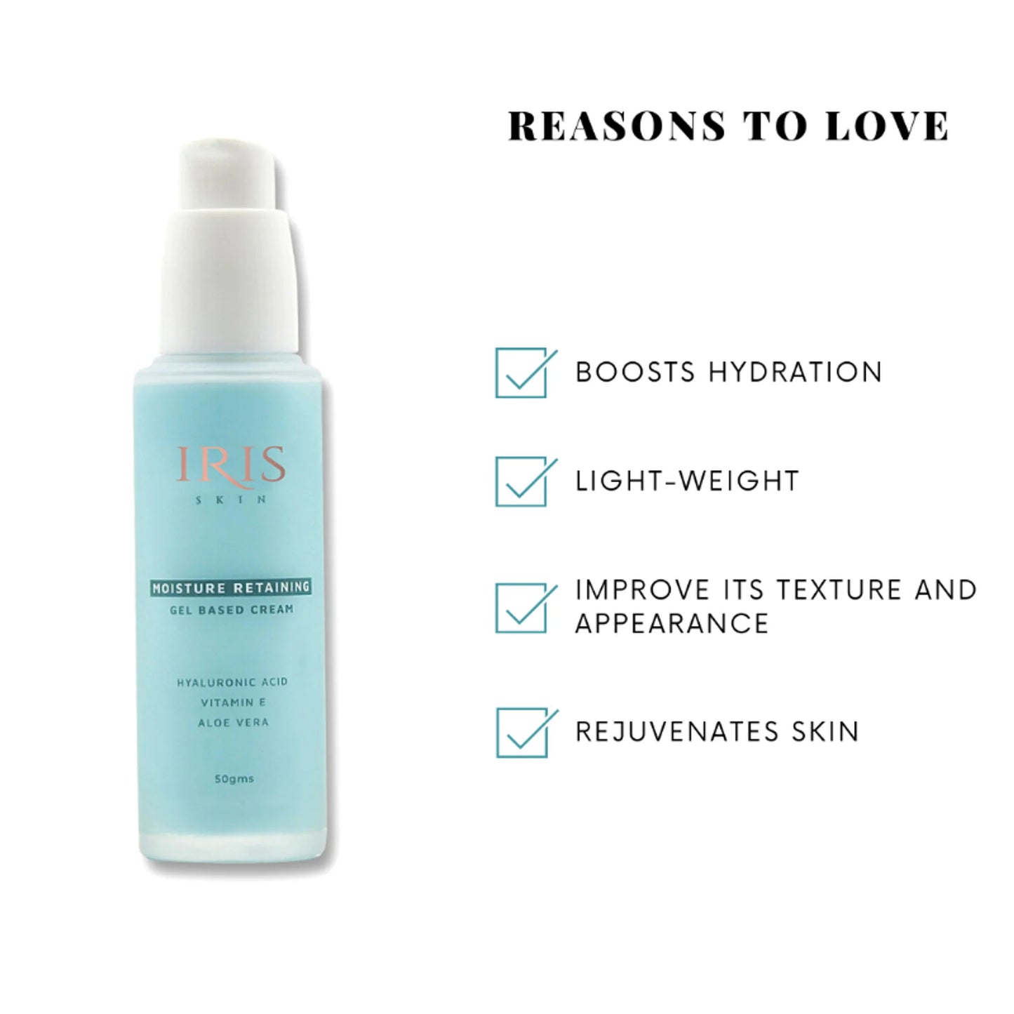 IRIS COSMETICS Skin Moisture Retaining Gel Based Cream - 50 gm