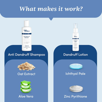 Man Matters Anti Dandruff Shampoo & Dandruff Removal Lotion Combo
