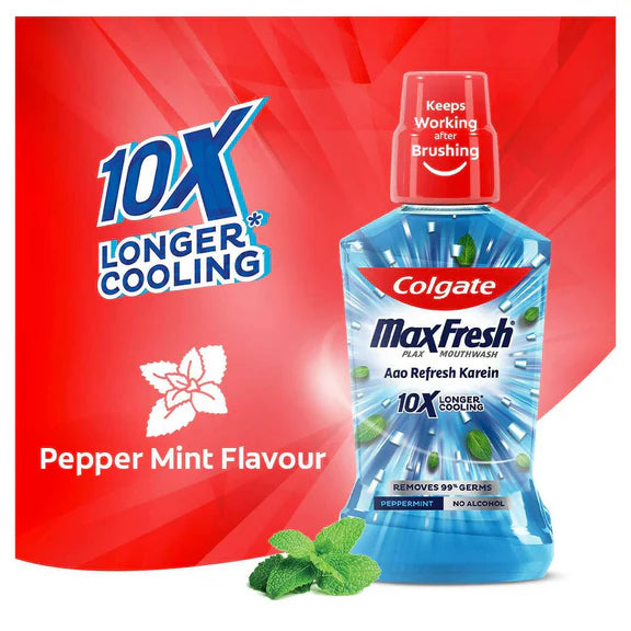 Colgate Plax Pepper Mint Mouthwash Aao Refresh Karein - 500 ml
