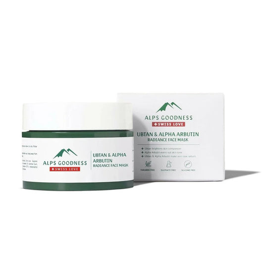 Alps Goodness Ubtan & Alpha Arbutin Radiance Clay Face Mask