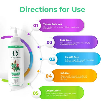 The Organic Forest Castor Oil - Cold Pressed - 100 ml