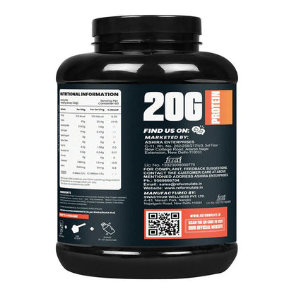 Reformulate Emerge I Whey Protein I Your Daily Meal Replacement Formula I 20 G I Protein I 5.1 G Bcaa's I 10 G Eaa's - Malai Kulfi - 2 kg