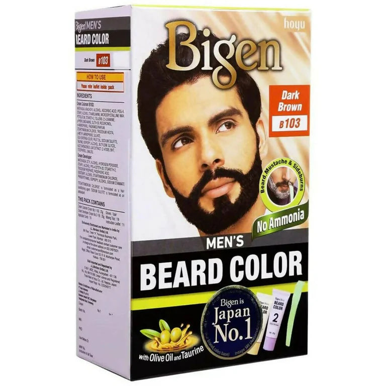Bigen Men Beard Colour Dark Brown B 103 - 20 gm + 20 gm