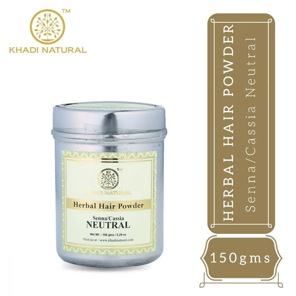 Khadi Natural Herbal Hair Powder Senna/Cassia Neutral Henna - 150 gm