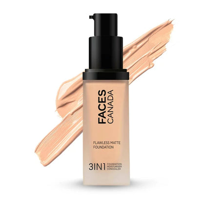 Faces Canada Flawless Matte Foundation - Rose Ivory - 30 ml