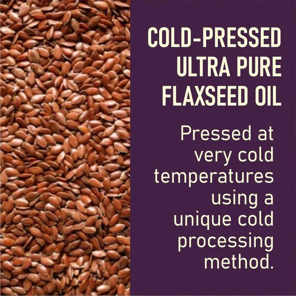 Carbamide Forte Flaxseed Omega 3 6 9 Oil for Eating Skin & Hair Growth - 500 ml