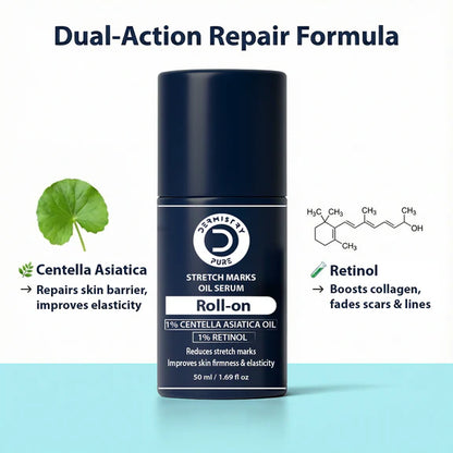 Dermistry Stretch Marks Scar Removal Roll On Oil Serum - 50 ml