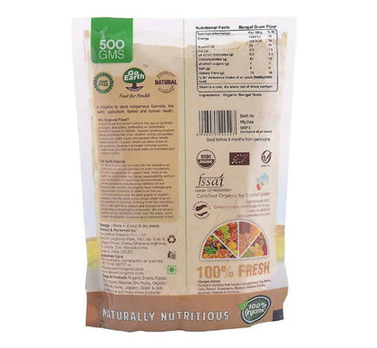 Go Earth Organic Bengal Gram Flour - 500 gm