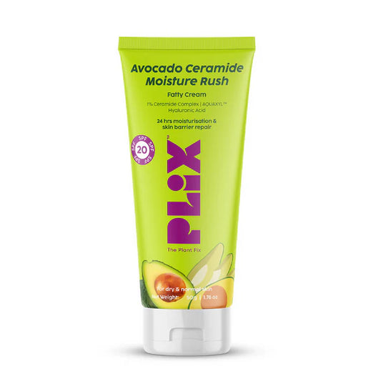 PLIX The Plant Fix Avocado 1% Ceramide Moisture Rush Barrier Repair Cream With SPF 20 - 50 gm